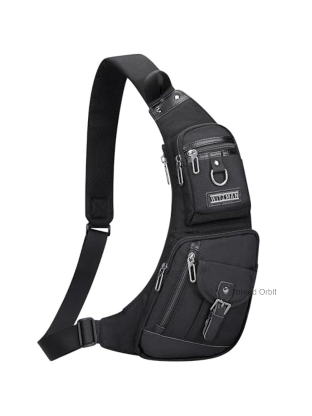 WITZMAN Slim Sling Bag Men Crossbody Lightweight Nylon Chest Bag Casual Travel